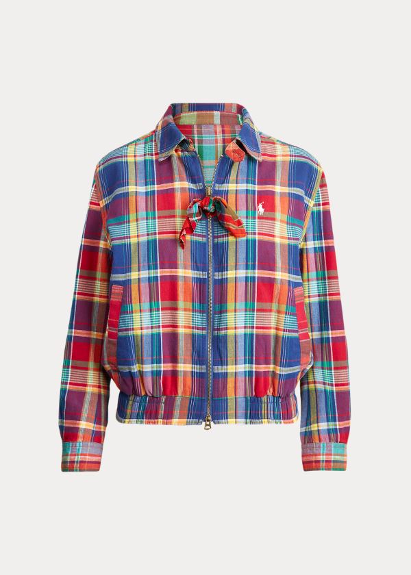 Dámské Bundy Polo Ralph Lauren Reversible Madras - 52081-KWNZ